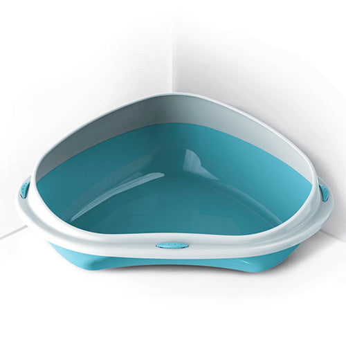 Georplast Shuttle Open Corner Cat Litter Tray