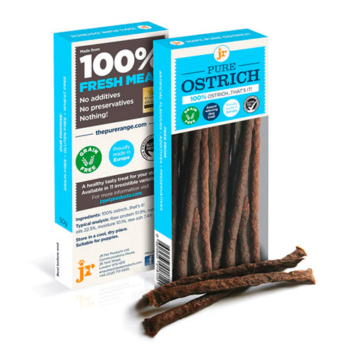 JR's Pure Ostrich Sticks Training Treats