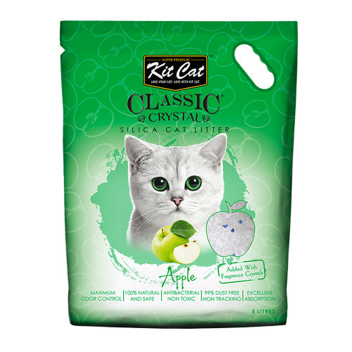 Kit Cat Classic Crystal Cat Litter – Apple (5 Litres)