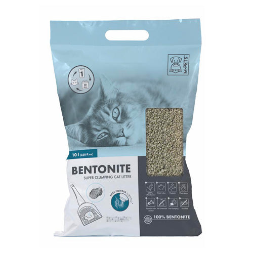 M-PETS Bentonite Super Clumping Cat Litter (10 Litres)