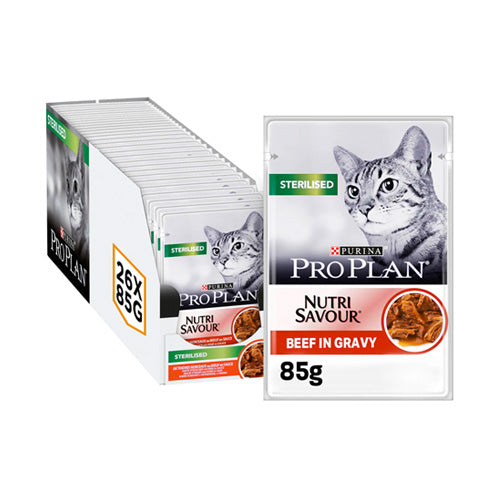 PURINA PRO PLAN® Adult Sterilised NutriSavour™ Beef in Gravy