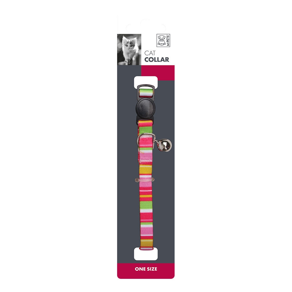 M-Pets Stripes Cat Collar with Bell