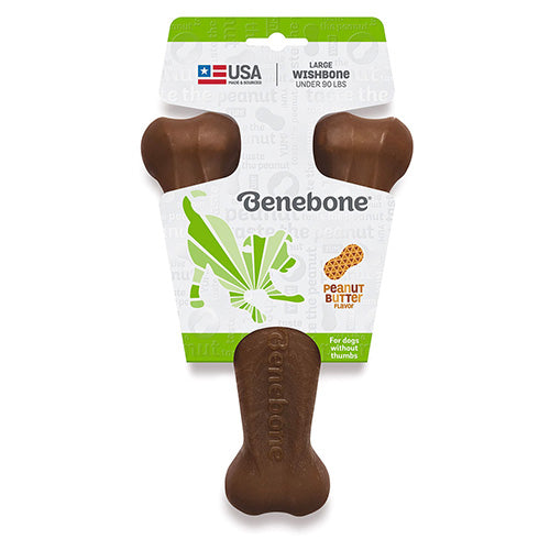 Benebone Wishbone Peanut Chew Dog Toy
