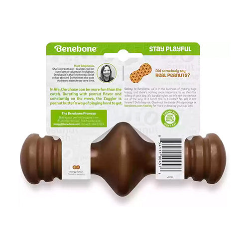 Benebone Zaggler Peanut Butter Dog Chew Toy