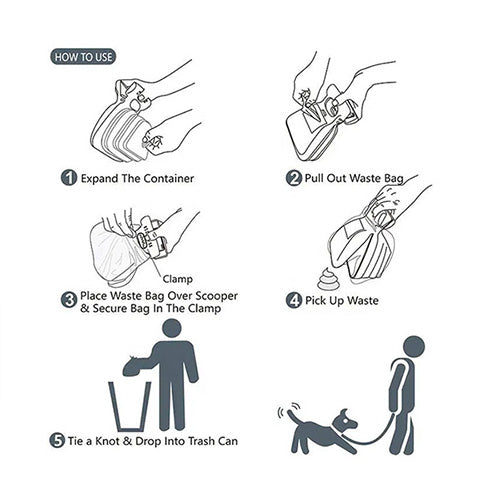 Dogs Life Waste Pooper Scooper with Bag Dispenser