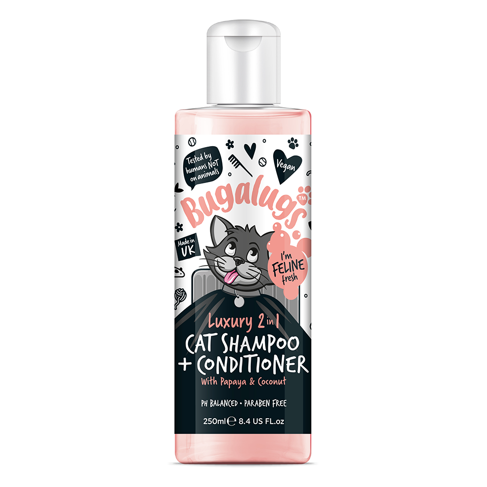 Bugalugs Luxury 2 in 1 Papaya and Coconut Cat Shampoo and Conditioner