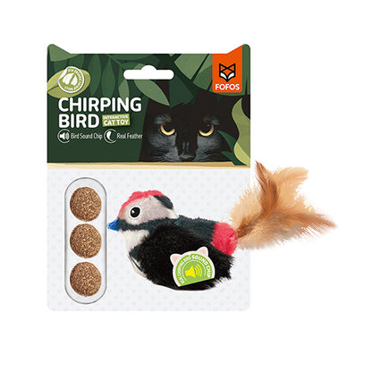 FOFOS Chirping Bird Interactive Cat Toy