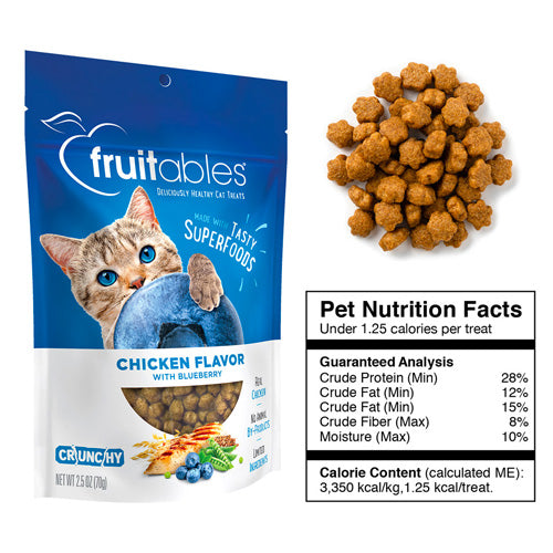 Fruitables® Chicken Flavor with Blueberry Cat Treats - Pooch Pet Stores LLC