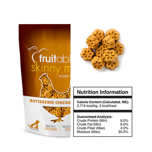Fruitables® Skinny Minis Rotisserie Chicken Flavor Dog Treats - Pooch Pet Stores LLC