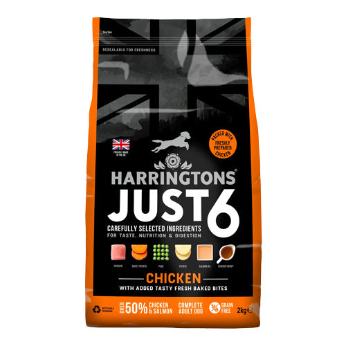 Harringtons Just 6 Chicken Grain Free Adult Dry Dog Food