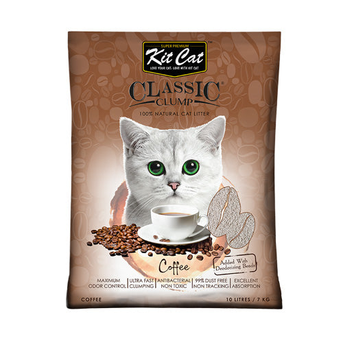 Kit Cat Classic Clump Cat Litter – Coffee (10 Litres)