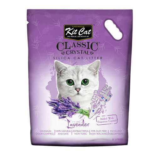Kit Cat Classic Crystal Cat Litter – Lavender (5 Litres)