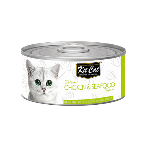 Kit Cat Deboned Chicken and Seafood Toppers - Pooch Pet Stores LLC