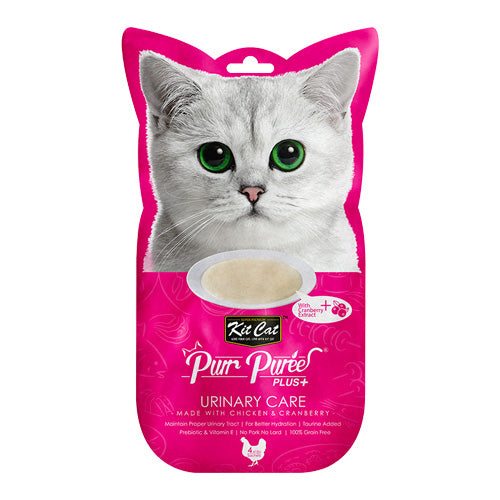 Kit Cat Purr Puree Plus+ Chicken and Cranberry
