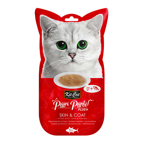 Kit Cat Purr Puree Plus+ Tuna and Fish Oil