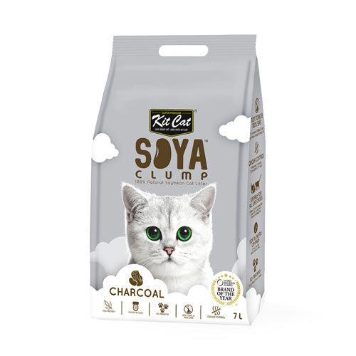 Kit Cat Soya Clump Soybean Cat Litter - Charcoal (7 Litres)