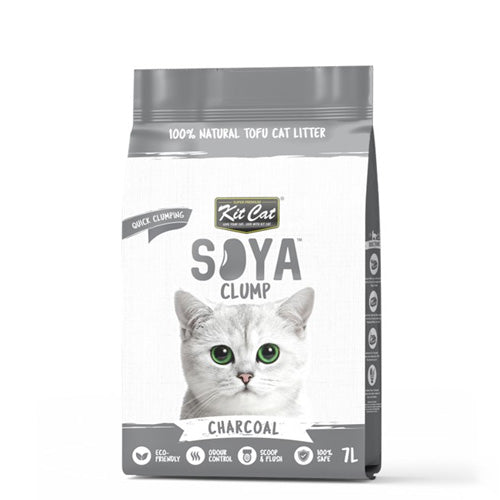 Kit Cat Soya Clump Soybean Cat Litter - Charcoal (7 Litres)