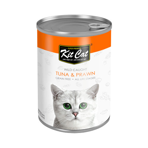 Kit Cat Wild Caught Tuna with Prawn Canned Cat Food - Pooch Pet Stores LLC