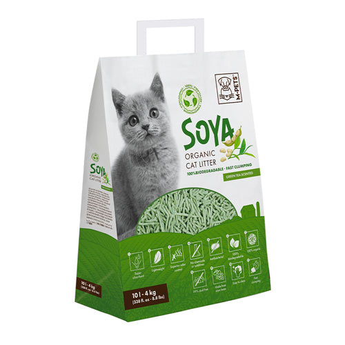 M-PETS Soya Organic Cat Litter - Green Tea Scented