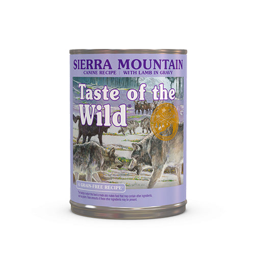 Taste of the Wild Sierra Mountain Canine Recipe with Lamb in Gravy