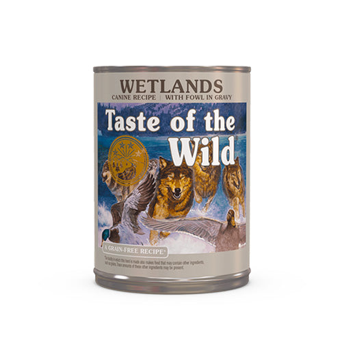 Taste of the Wild Wetlands Canine Recipe with Fowl in Gravy