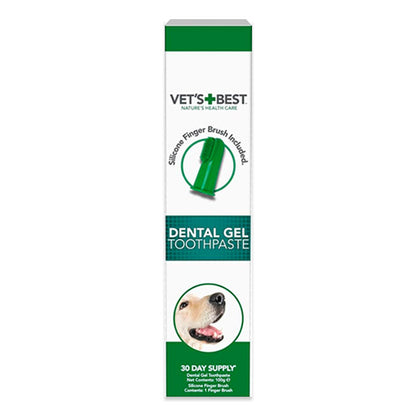 Vet's Best® Dental Gel Toothpaste with Silicone Finger Brush