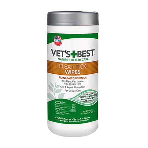 Vet's Best® Flea and Tick Wipes (50 wipes)