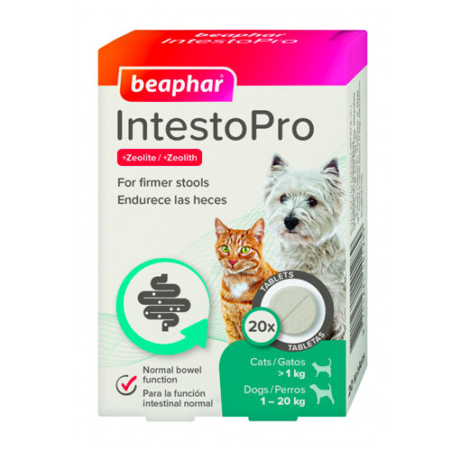 Beaphar IntestoPro Anti Diarrhea Tablets for Small Dogs and cats