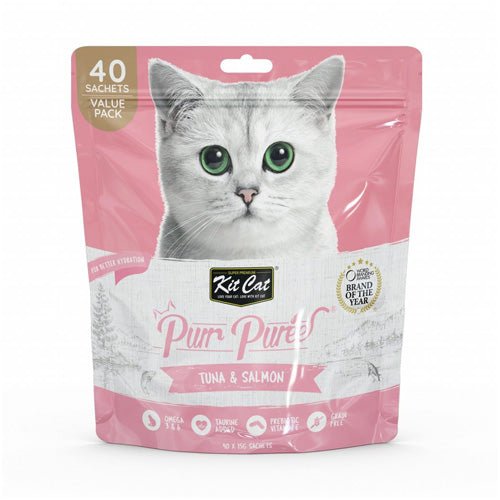 Kit Cat Purr Puree Tuna and Salmon - Pooch Pet Stores