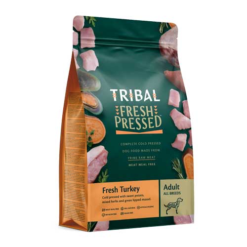 Tribal Fresh Cold Pressed Turkey Adult Dry Dog Food - Pooch Pet Stores
