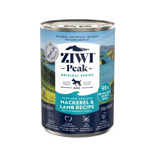 ZIWI Peak Mackerel & Lamb Recipe Wet Dog Food - Pooch Pet Stores