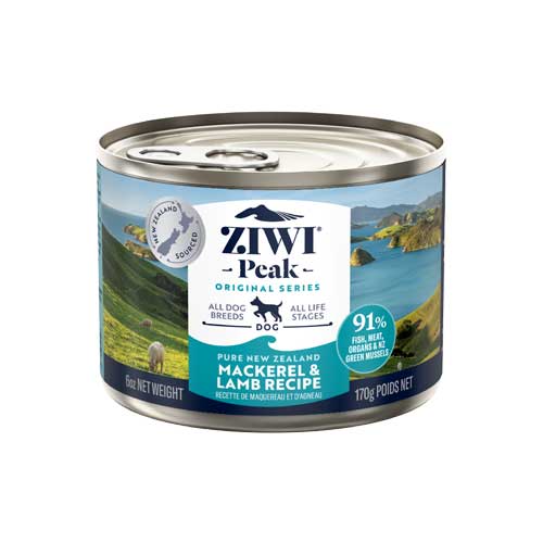 ZIWI Peak Mackerel & Lamb Recipe Wet Dog Food - Pooch Pet Stores