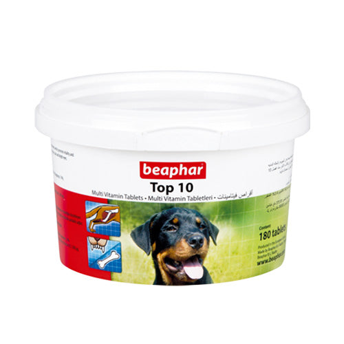 Beaphar Top 10 Dog Multi-Vitamins - 180 tablets