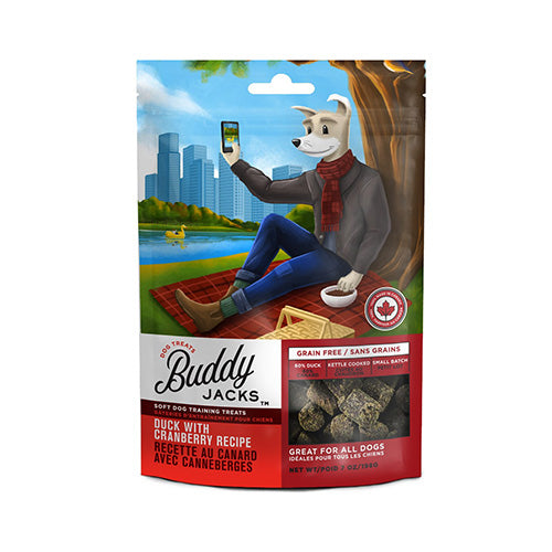 Buddy Jacks Soft and Chewy Dog Treats – Duck with Cranberry