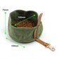 Canvas Pet Feeder Bowl