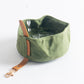 Canvas Pet Feeder Bowl