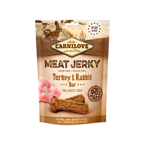 Carnilove Jerky Snack Turkey & Rabbit Bar for Adult Dogs