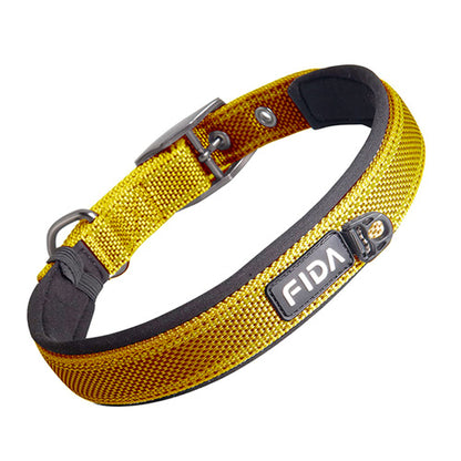 Fida Heavy Duty Dog Collar – Yellow