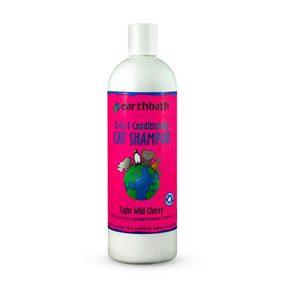 earthbath® 2-in-1 Conditioning Cat Shampoo Light Wild Cherry