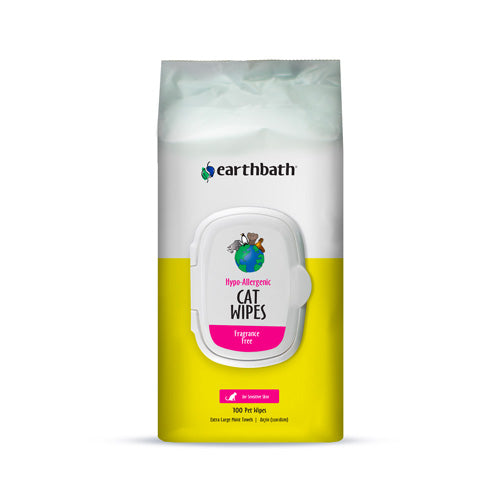 earthbath® Cat Grooming Wipes - Hypo-Allergenic