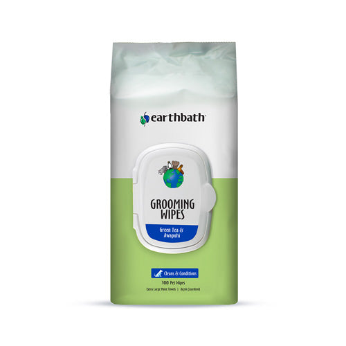 earthbath® Grooming Wipes - Green Tea & Awapuhi