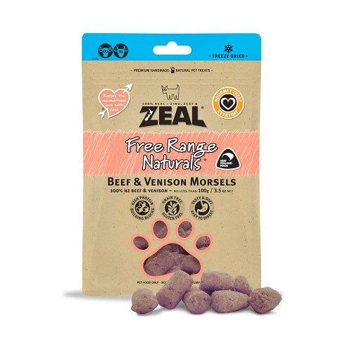 Zeal® Free Range Naturals Beef & Venison Morsels